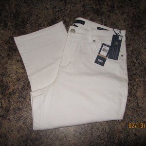 Women's White Bandolini LISBETH Skimmer Jeans Size 12 NWT $49.00